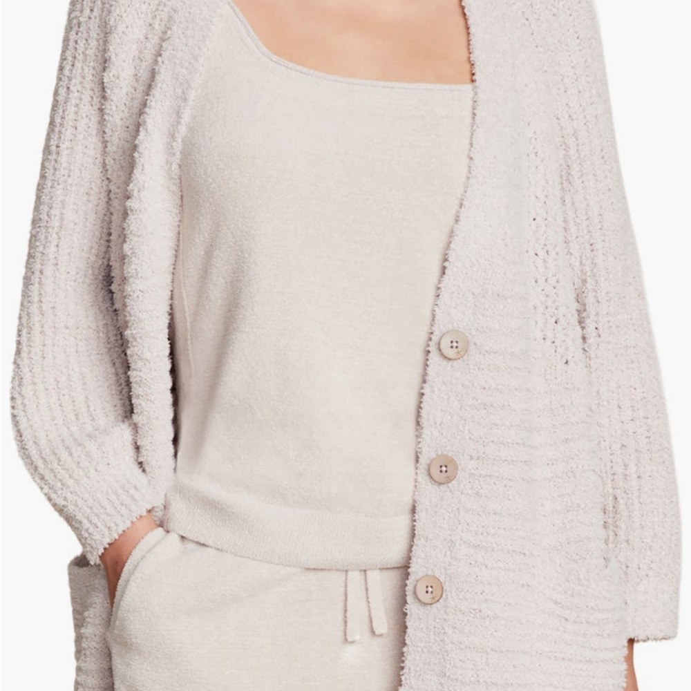 Barefoot Dreams Cream Cardigan Sweater